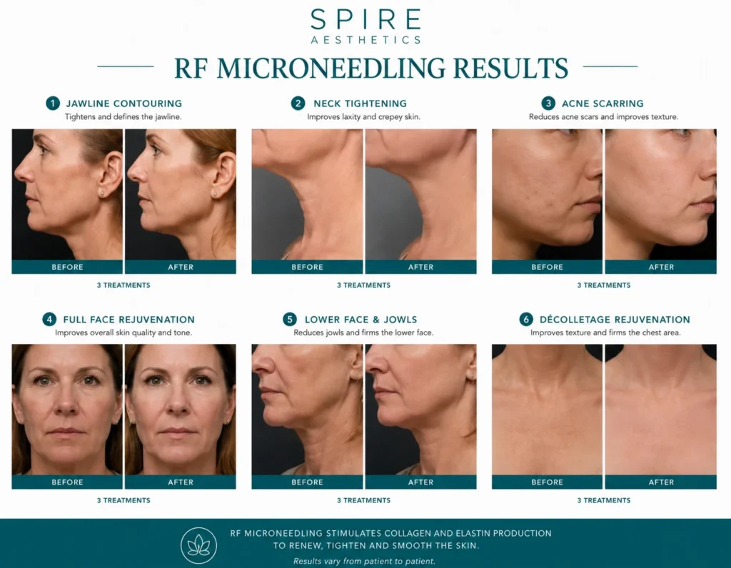 RF Microneedling Skin tightening Hampshire results