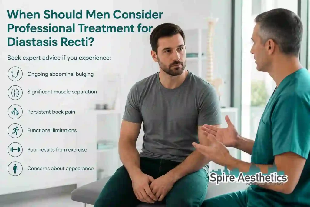 When Should Men Consider Professional Treatment for Diastasis Recti Hampshire?