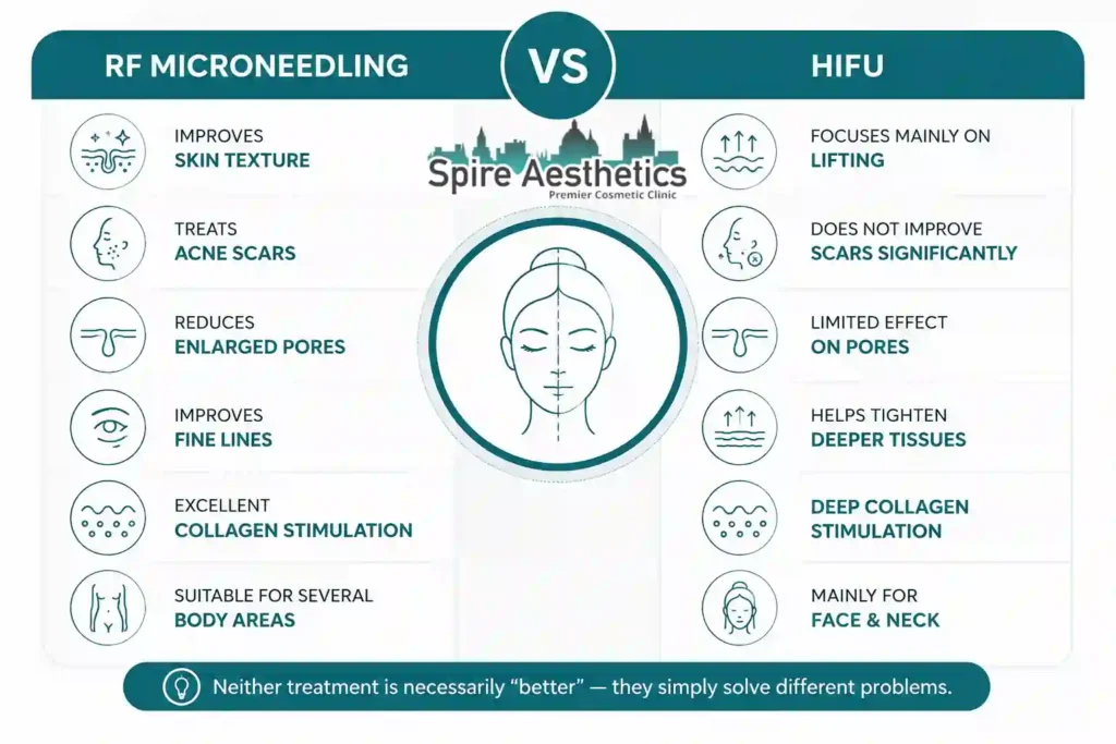 RF Microneedling vs HIFU: Which Treatment Gives Better Results Hampshire?
